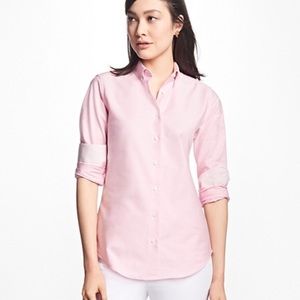 Pink Brooks Brothers Wrinkle Resistant Button Down